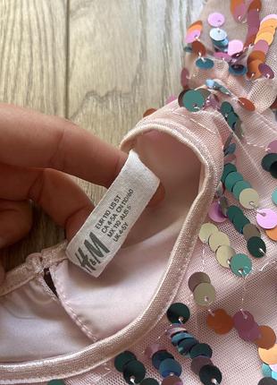 Сукня в паєтках h&m 110р 2