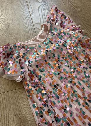 Сукня в паєтках h&m 110р 3