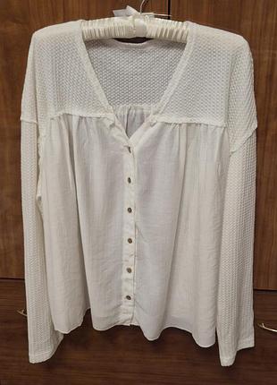 Нова молочна блуза shein oversize/l-xl 3