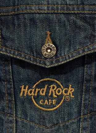 Джинсовая куртка байкерская джинсовка hard rock cafe 6