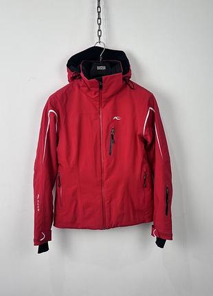 Гірськолижна куртка kjus dermizax ev thinsulate ski jacket womens red recco avalanche reflector 40