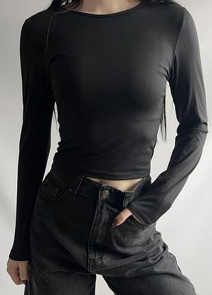 Лонгслив эластик вд zara