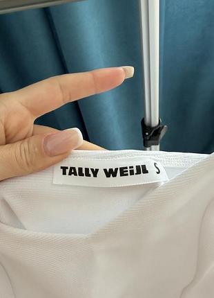 Коротка жіноча сукня tally weijl, біла, розмір s