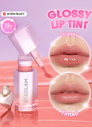 Глянцевый тинт для губ sheglam glazed &amp; locked glossy lip tint - 011 born ready (6302-011)