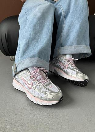 😍 жіночі кросівки nike p-6000 white elemental pink