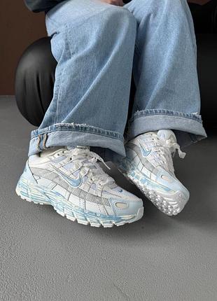 😍 женские кроссовки nike p-6000 custom blue