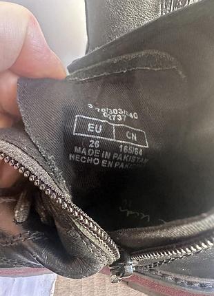 Стильні шкіряні сапожки zara 6