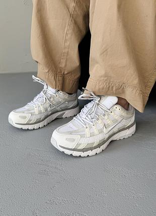 😍 женские кроссовки nike p-6000 white/light grey