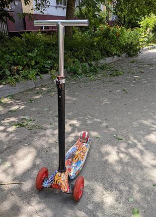 Детский самокат itrike jr 3-055-wp8 maxi