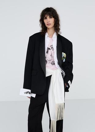 Костюмний блейзер жіночий чорний zara new
