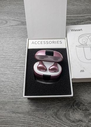 Навушники та гарнітури wasart j55 tws bluetooth 5.3 з led дисплеєм заряду
