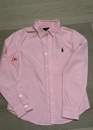Сорочка для хлопчика polo ralph lauren рожева