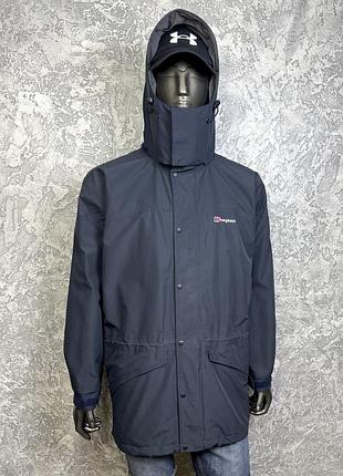 Berghause gore-tex куртка ветровка l размер трекинговая темно-серая