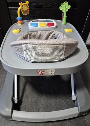 Ходунки 4baby walk'n push темно-сірі 3