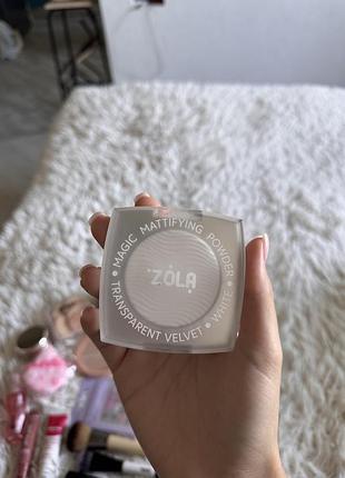 Пудра zola magic mattifying powder transparent velvet