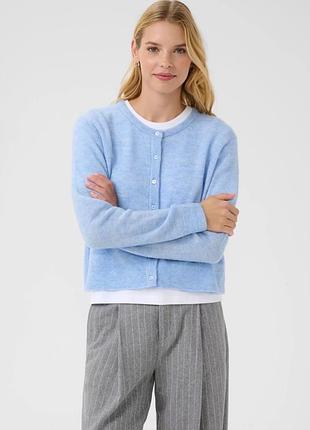 United colors of benetton вовняний жіночий блакитний кардиган