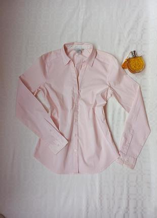 Класична приталена сорочка в смужку h&m (розмір s / eur 36)