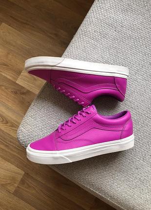 Кеди жіночі vans old skool, фуксія