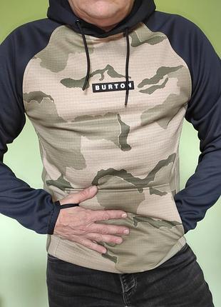 Новая оригинал мужская флисовая кофта худи burton men's crown weatherproof pullover fleece.м-л