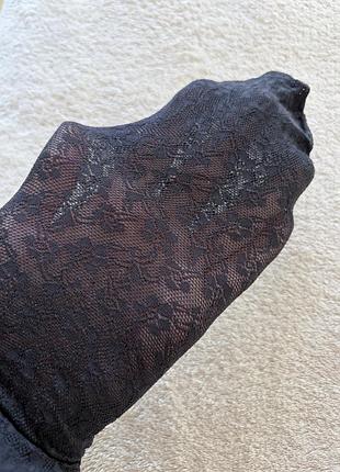 Матовые ажурные колготки  wolford 30 den размер m