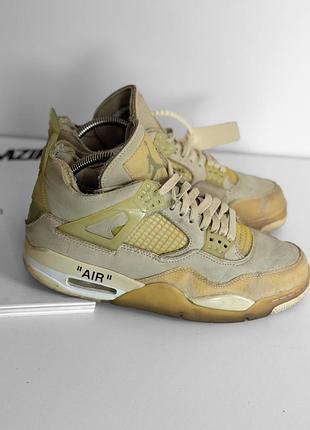 Кросівки jordan 4 retro off-white sail cv9388-100