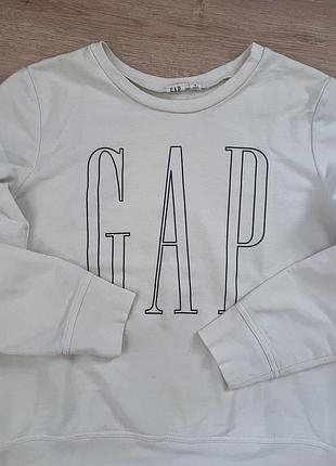Утеплений білий світшот gap 5