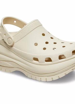 Крокси crocs classic mega crush bone 2