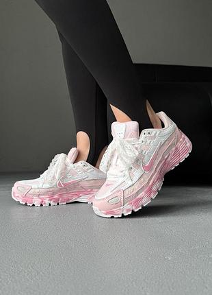 😍 женские кроссовки nike p-6000 white/pink custom
