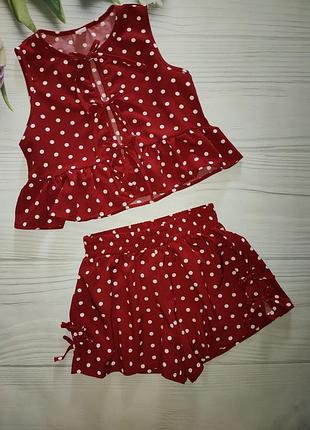 Костюм комплект в горох shein 4