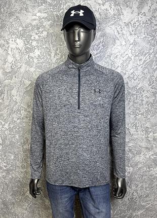 Under armour heatgear кофта лонгслив l размер спортивная серая