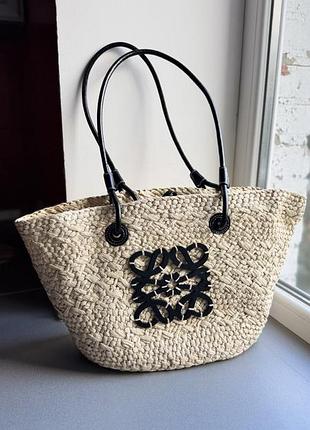 Сумка рафія loewe 49*27 4