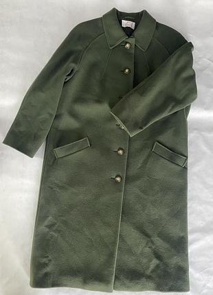 Колекційне смарагдове максі-пальто eastex (100% pure new wool) • made in uk 🇬🇧