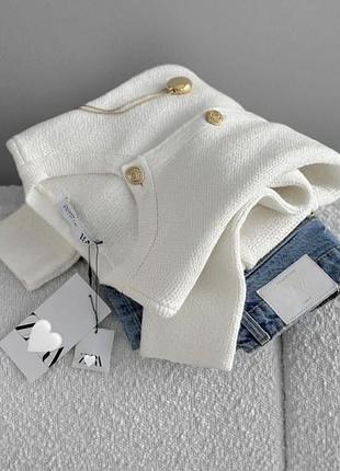 Must have! трикотажний піджак/кардиган/кофта на ґудзиках zara з лімітованої колекції.