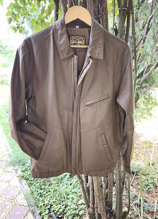 Куртка чоловіча echt leder коричнева, розмір 50 (l), шкіряна
