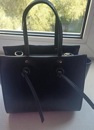Сумка жіноча zara чорна повсякденна