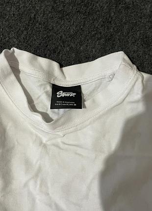 Футболк pull&bear біла з принтом на спині 3