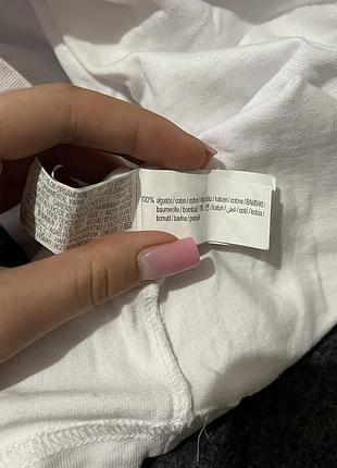 Футболк pull&bear біла з принтом на спині 4