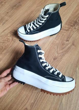Високі кеди converse run star hike canvas platform на платформі товстій підошві converse chuck taylor