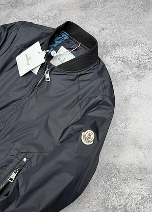 Куртка чоловіча moncler бомбер чорна 3