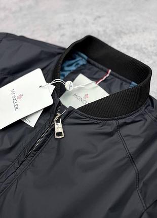 Куртка чоловіча moncler бомбер чорна 4