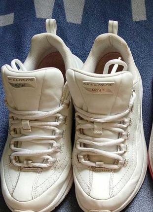 Кросівки жіночі skechers arch fit білі, розмір 38, шкіра