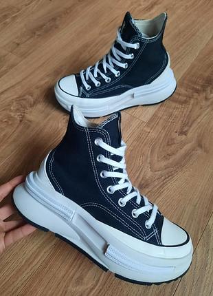 Високі кеди converse run star legacy cx на товстій підошві платформі черевики