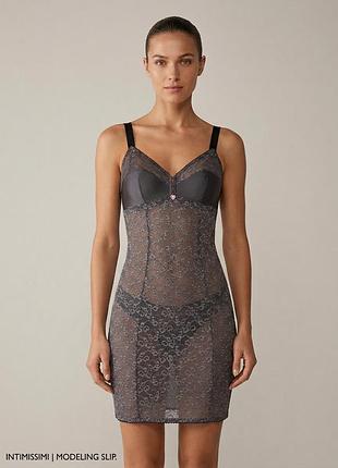 Винтажное архивное платье платье-жеребия комбинация slip dress intimissimi