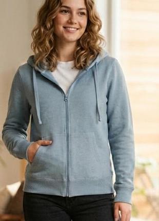 женская худи на молнии janina (новая),на флисе