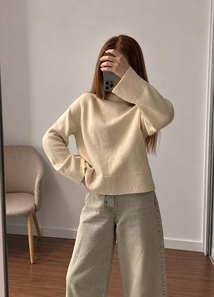 Светр жіночий h&m оверсайз бежевий