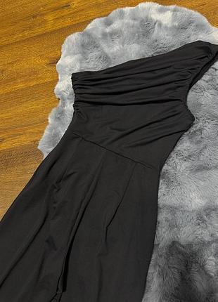 🖤 чёрный комбинезон на одно плечо shein