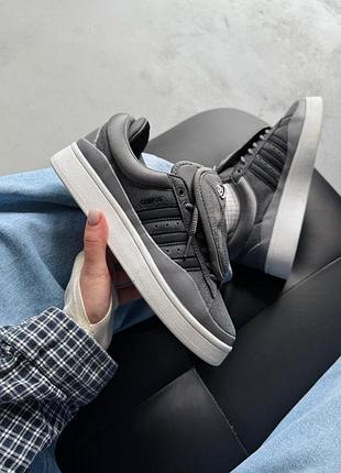 Кроссовки женские adidas campus x bad bunny grey