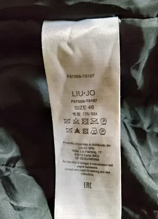 Черная длинная парка liu jo m 5