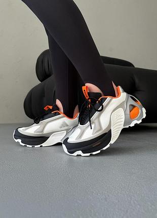 Кроссовки женские adidas edge runner white/black/orange