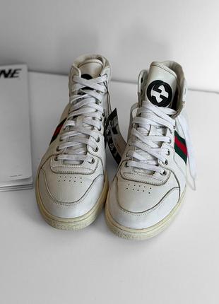 Кроссовки leather shoes gucci 3